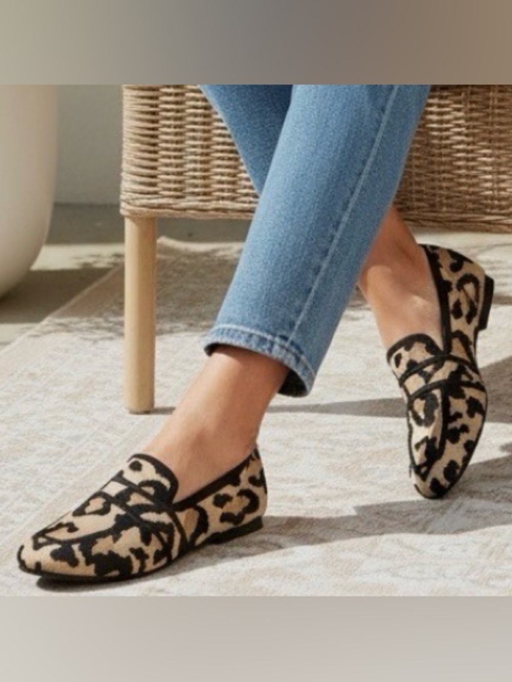 Seychelles Leopard Print Women’s Loafers Beige and Black 8